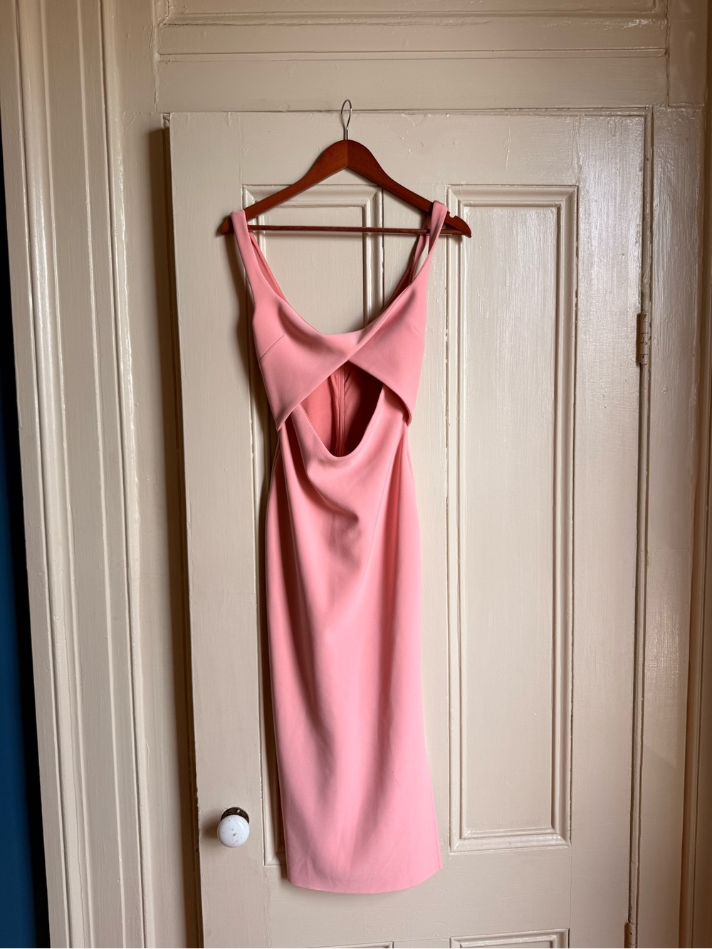 Bec & Bridge Twist-Front Cutout Midi Dress in Pink - Picture 7 of 10